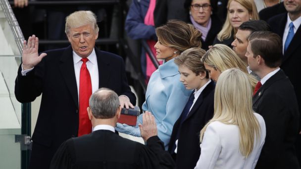 Trump, now president, pledges to put 'america first' in nationalist speech