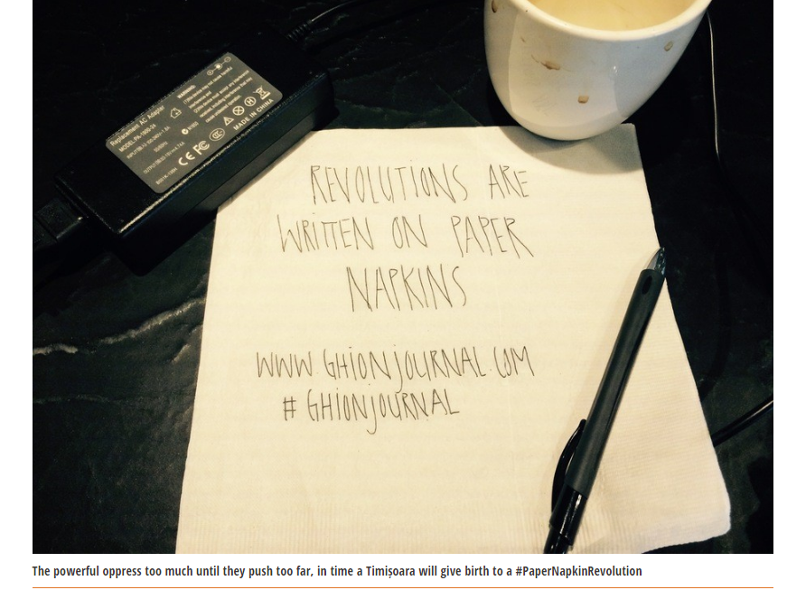 Revolutions Are Written on Paper Napkins